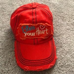 “Bless your Heart” distressed Baseball hat
